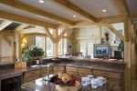 Woodhouse post and beam spacious kitchen design